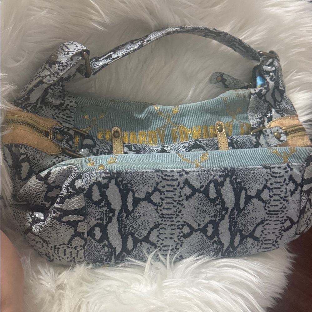 Vintage ED HARDY denim satchel - Picture 4 of 4